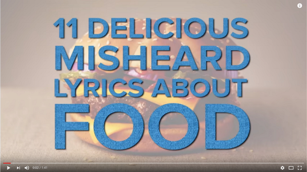 11 Funny Misheard Lyrics About Food 6 11 funny misheard lyrics about food