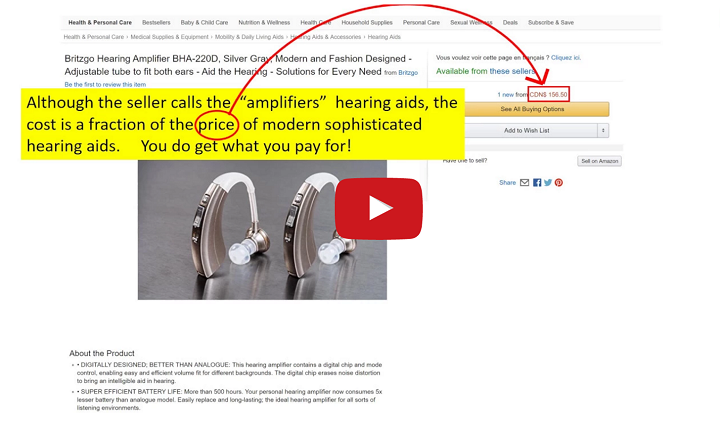 Buyer Beware: Hearing Amplifiers Sold As Hearing Aids? 4 Hearing Amplifiers Sold As Hearing Aids